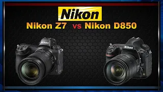 Nikon Z7 vs Nikon D850 Comparison video (Spec Comparison)