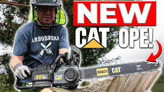 Brand New CAT 60V 18" Chainsaw Put To The Test!!    Model #DG631