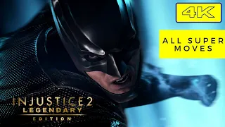 INJUSTICE 2 ALL SUPER MOVES INCLUDES ALL DLC CHARACTERS [4K 60FPS]