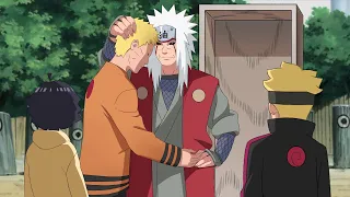 Jiraya gets revived to see Naruto, Boruto and Himawari | Naruto cries when he sees the pervy sage