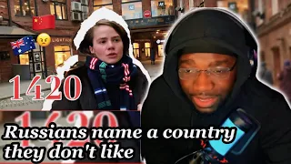 Russians name a country they don't like | REACTION