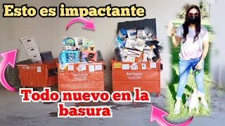 Esta BASURA ESTA DE INFARTO Y COMPLETAMENTE NUEVA #dumpsterdiving #basura #loquetiranenusa