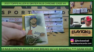 TWO SUPERFRACTORS!!!  2022 Topps Allen & Ginter Chrome Baseball Hobby 12 Box FULL CASE Break #4