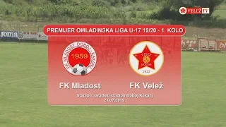 U - 17 Premijer liga 19-20 / 1. kolo / FK Mladost - FK Velež  2:1