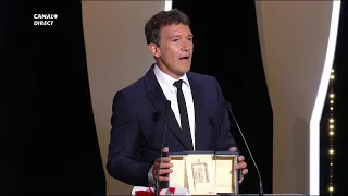 Le prix d'interprétation masculine est remis à Antonio Banderas pour Douleur et gloire - Cannes 2019