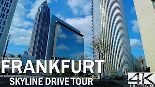 Drive in Frankfurt | Germany's Only City With Skyline | AllAround 4K 60fps Virtual Drive Tour