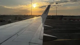 Ryanair 737-800 | Takeoff from Dublin Airport