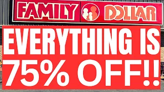 🔥75% OFF!! | FAMILY DOLLAR STORE CLOSING!! | 75% OFF CLEARANCE!!