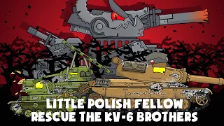 Little Polish Fellow Rescue the KV-6 Brothers - Cartoons about tanks