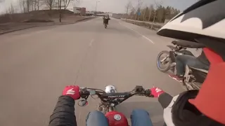 JÄIN MOPON ALLE MOPOKOLARI/MOPED CRASH