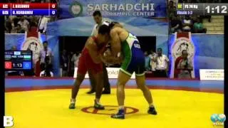 Finale 1-2 Freestyle 74 Kg (AZE) Jabrayil HASANOV vs (UZB) Rashid KURBANOV