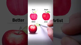 Draw Apples! #art #drawing #shorts #apples #howtodraw #easydraw