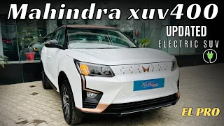 mahindra xuv 400 el pro updated electric suv | xuv400 el pro @17.49 lakh :  xuv400 vs nexon ev