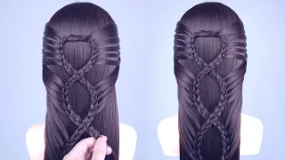 Simple Hairstyles | Most Beautiful Hairstyle For Long Hair Girls | New Unique Hairstyle