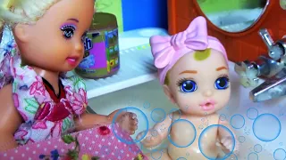 KATYA AND MAX ARE A FUN FAMILY! KATYA, BABIES AND SURPRISES! Barbie cartoons with dolls video