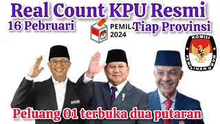 GAWAT SUARA ANIS MELONJAK!! Hasil Real Count KPU Resmi Tiap Provinsi