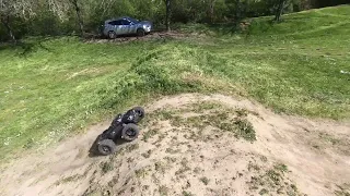 Part 1,  Arrma Outcast 8S @ The BMX Track for a short Run