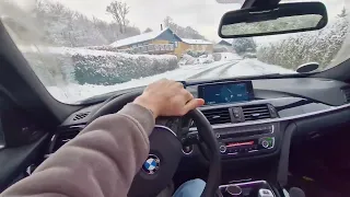 F30 335i Playing in the snow