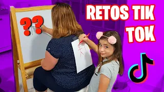 CUMPLIENDO RETOS VISTOS EN TIK TOK 😱 ¿QUE DIBUJO EN TU ESPALDA?