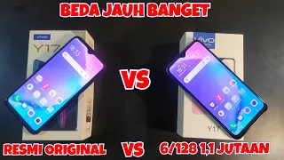 VIVO Y17 6/128 1,1 JUTAAN VS VIVO Y17 RESMI ORIGINAL . BEDA NYA JAUH BANGET . LAGI BANYAK BEREDAR !!