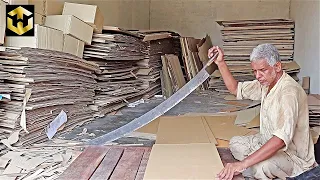 How to Make Cardboard Carton Box  in Local Workshop