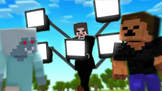 1545 KARDEŞLERİ TITAN TV MAN OLARAK TROLLEDİM !! 😈 - Minecraft