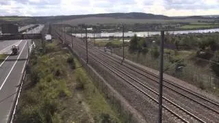 Class 374 training/test run over the Medway