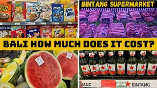 Bali Shopping Bintang Supermarket Seminyak, How Much Does it Cost