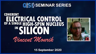 QSI Seminar: Dr Vincent Mourik, FQT | CQC2T, UNSW Sydney, 15/09/2020