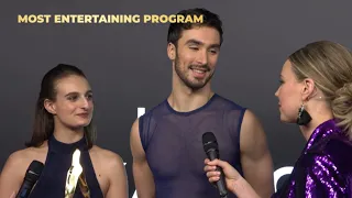 Exclusive Footage 🤩 Papadakis/Cizeron (FRA) share all after winning the Award | #ISUSkatingAwards