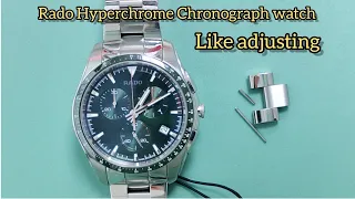 Rado Hyperchrome Chronograph watch bracelet link adjusting Ref. 312.0259.3