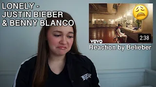 Belieber reacts to Lonely - Justin Bieber & benny blanco