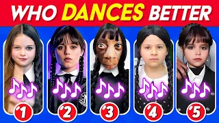 Who Dances Better?🎤🎵🔥 Wednesday Dance Edition 🖤💃 Salish Matter, Diana, Tenge Tenge, Mr Beast, Elsa