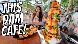 This Dam Cafe | Pattaya Beachfront Dining | Sunset and Food | Drone Shots! | แดม พัทยา