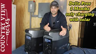 I powered part of my home with 2 Eco Flow Delta pros for 2 months.  Final Review.  The Good and Bad