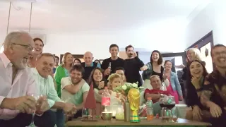 Familia reacciona a los penales de la final del mundo