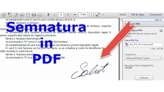 Semnare documente PDF fara imprimanta si scanner