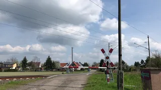 Bahnübergang Mockrehna/Railroad crossing/Spoorwegovergangen