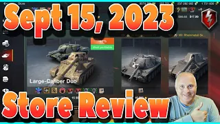 What to Buy in Store Sept 15, 2023 WOT Blitz  | Littlefinger on World of Tanks Blitz