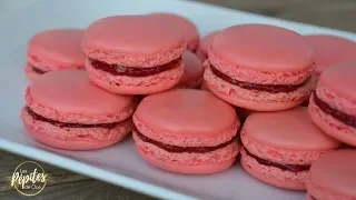 Macarons à la framboise ! Meringue Française