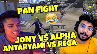 🤣Jonathan vs Hydra Alpha Clasher vs Antaryami Gaming vs Soul Regaltos Funniest Pan Fight 🔥