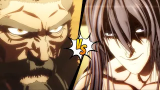 Kuroki Gensai vs Kiryu Setsuna Full Fight DUBBED!! | FHD 60FPS | KENGAN ASHURA Season 2 |