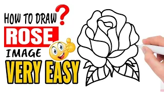 How to draw a rose flower | rose drawing| #drawing #flowerdrawing #trending #viralvideo #youtube