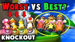 OUTSIDE vs INSIDE Mario Kart KNOCKOUT!!