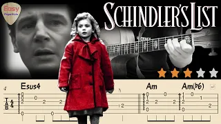 🔴Theme From Schindler's List -John Williams🔴Acoustic Fingerstyle Guitar Tutorial - Tabs& Chords