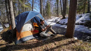 Catch Cook and Camp: Solo Creekside Tent Camping!