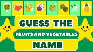 🍎🍉 Guess the Name of the Fruit | Guess The Fruit Quiz ,Vegetables #guessthefruit