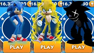 Sonic Dash - Sonic vs Super Sonic vs Classic Shadow - All 60 Characters Unlocked Gameplay Live