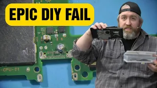 DIY Super FAIL on Nintendo Switch.  They just ripped it off the board.