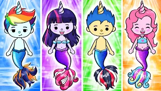 Rescue Mermaid | My Little Pony In Toca Life World | 내 작은 조랑말 슬픈 기원 사랑 이야기 | Toca Boca